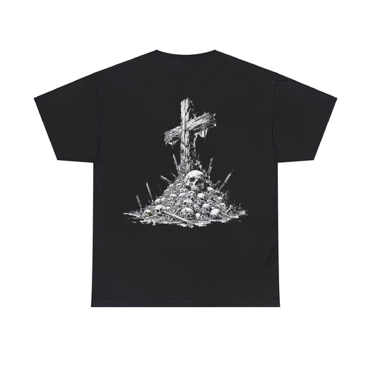 Battered Cross Bare Knuckle Biker Tee