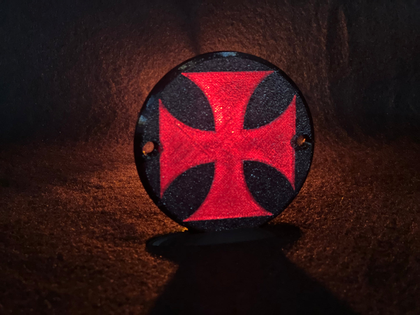 "IRON CROSS" Flat Style Lens/Turn Signal Covers