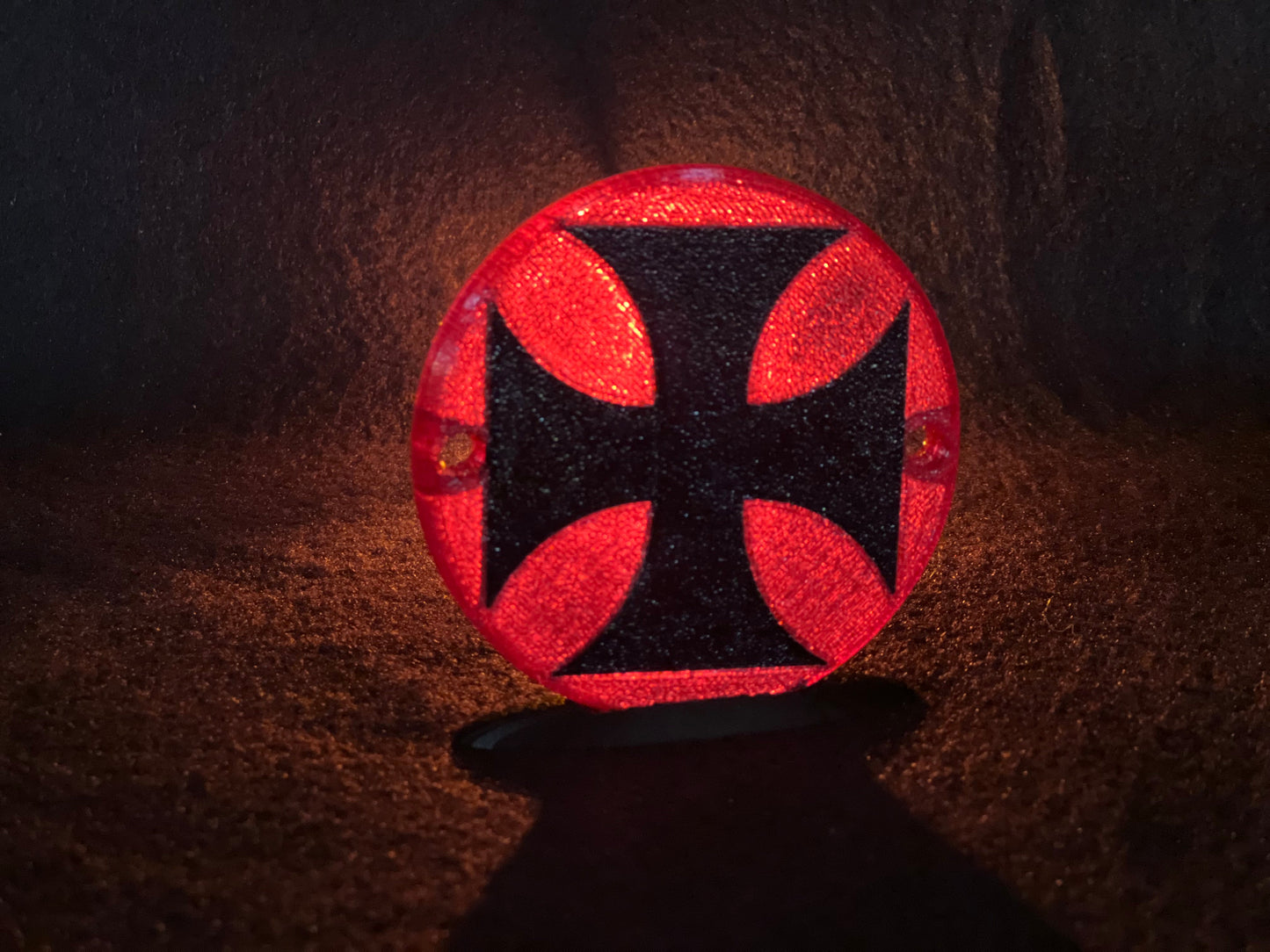 "IRON CROSS" Flat Style Lens/Turn Signal Covers