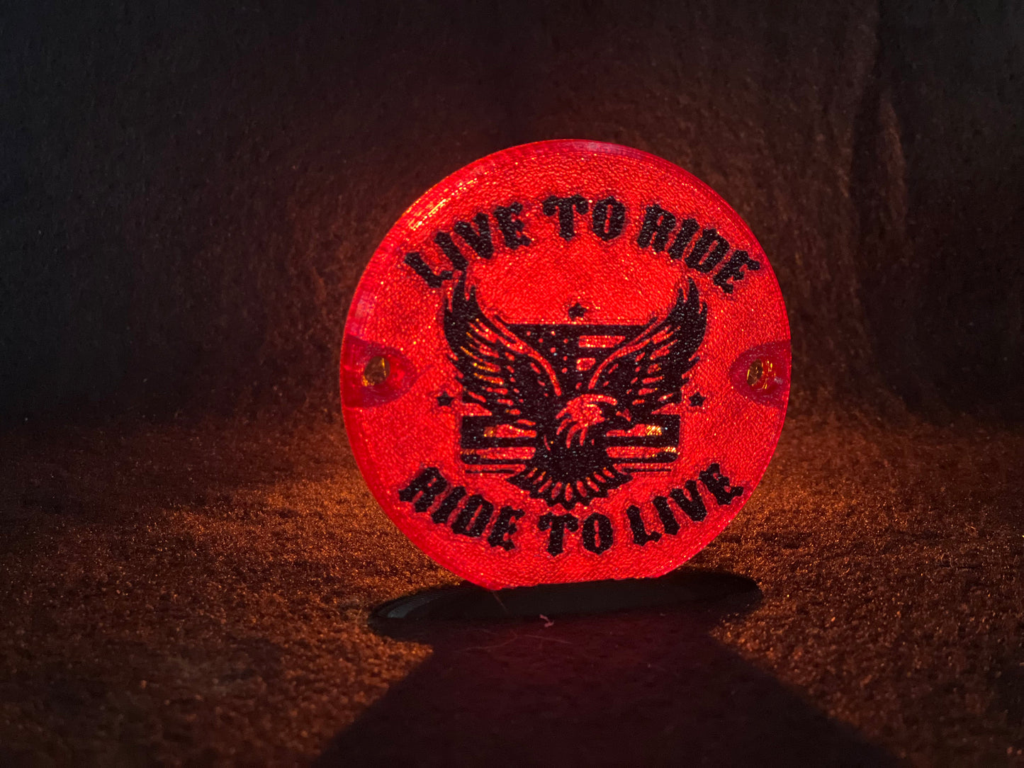 "Live to Ride" Flat Style Lens/Turn Signal Covers