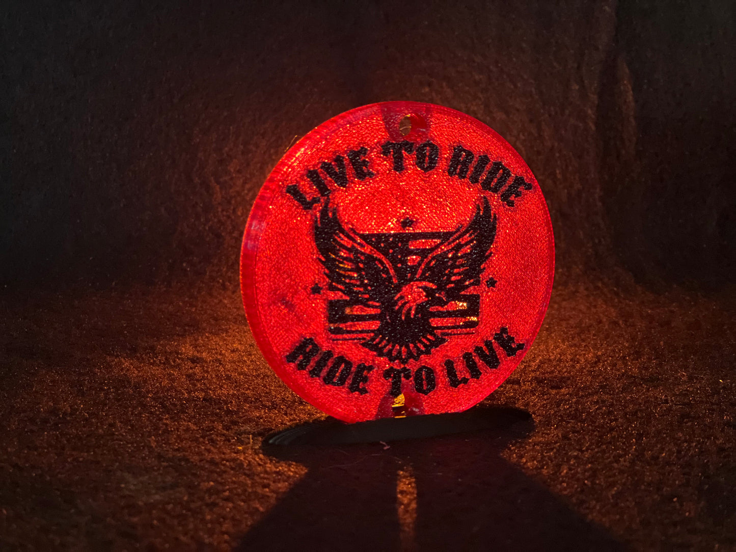 "Live to Ride" Flat Style Lens/Turn Signal Covers