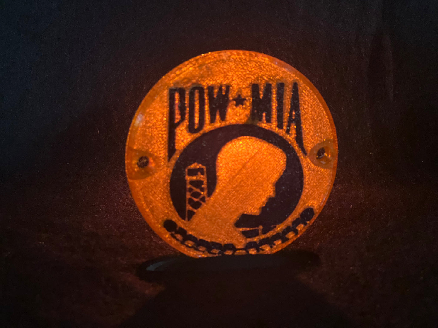 "POW MIA" Flat Style Lens/Turn Signal Covers