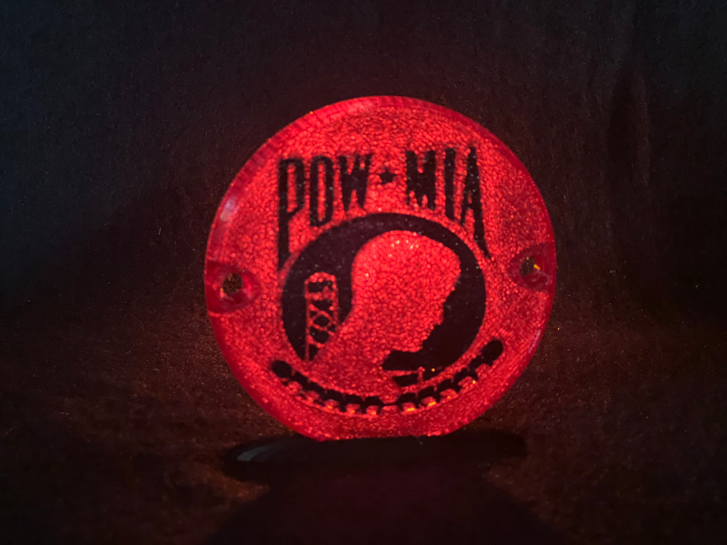 "POW MIA" Flat Style Lens/Turn Signal Covers