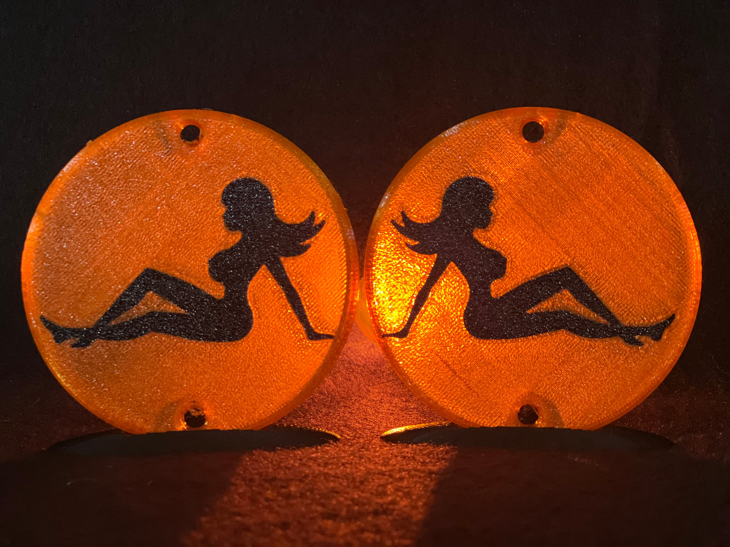 "Trucker Girl" Flat Style Lens/Turn Signal Covers