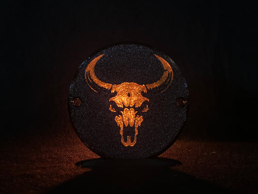 "Bull Skull" Flat Style Lens/Turn Signal Covers