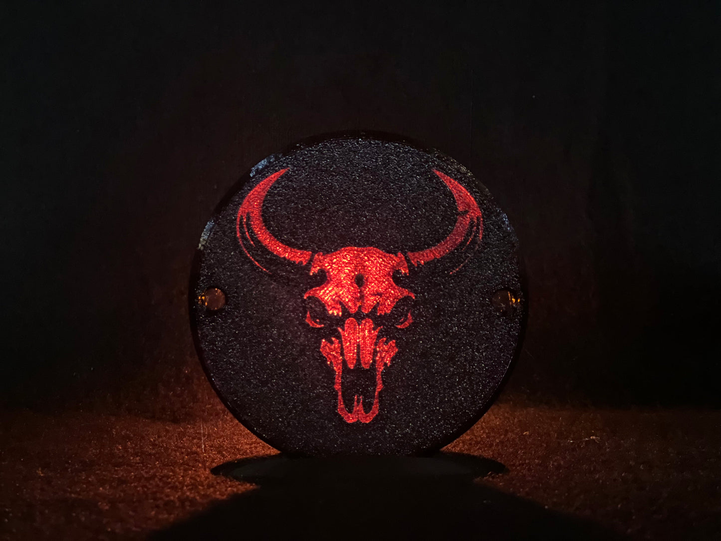 "Bull Skull" Flat Style Lens/Turn Signal Covers