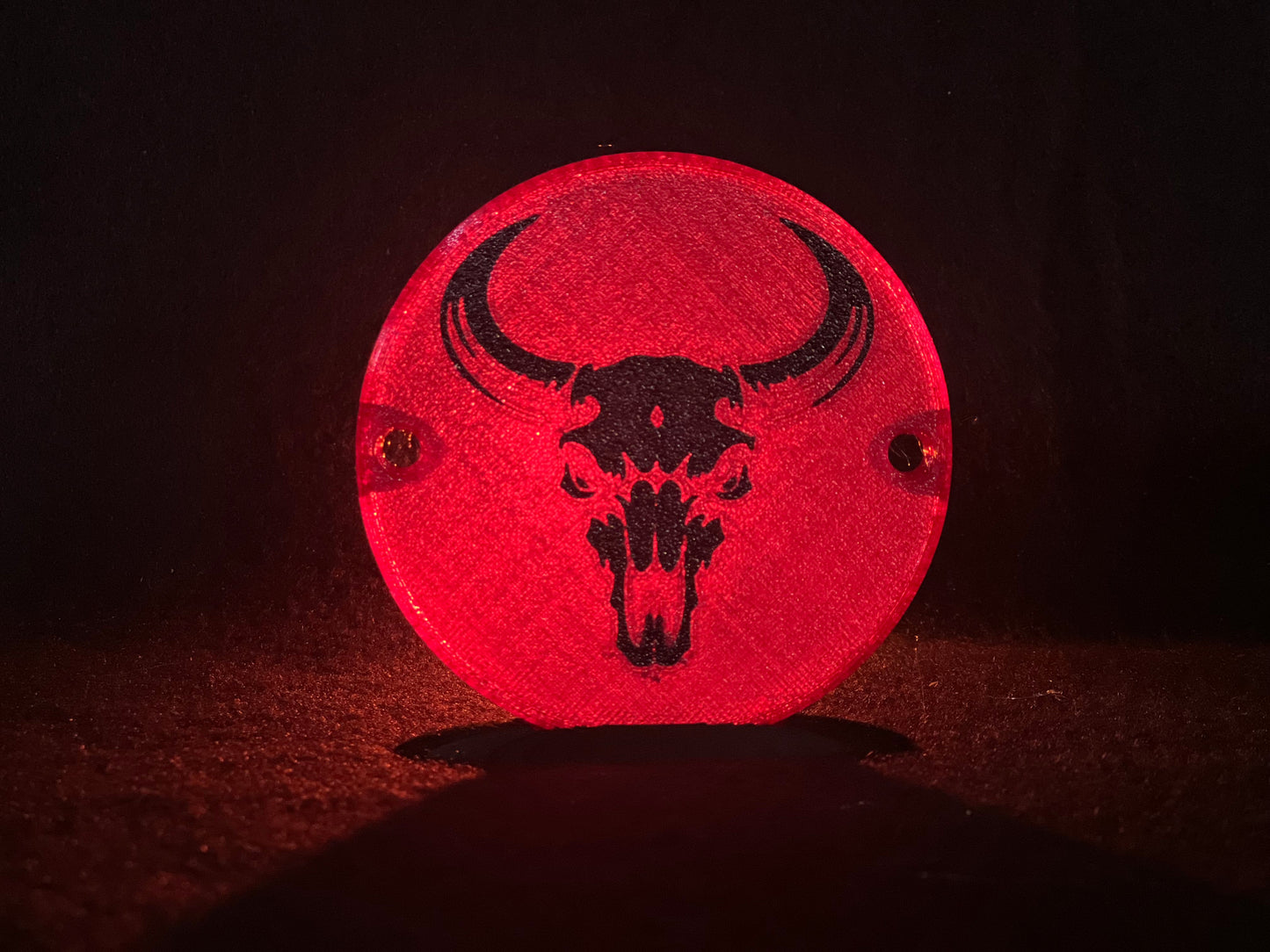 "Bull Skull" Flat Style Lens/Turn Signal Covers