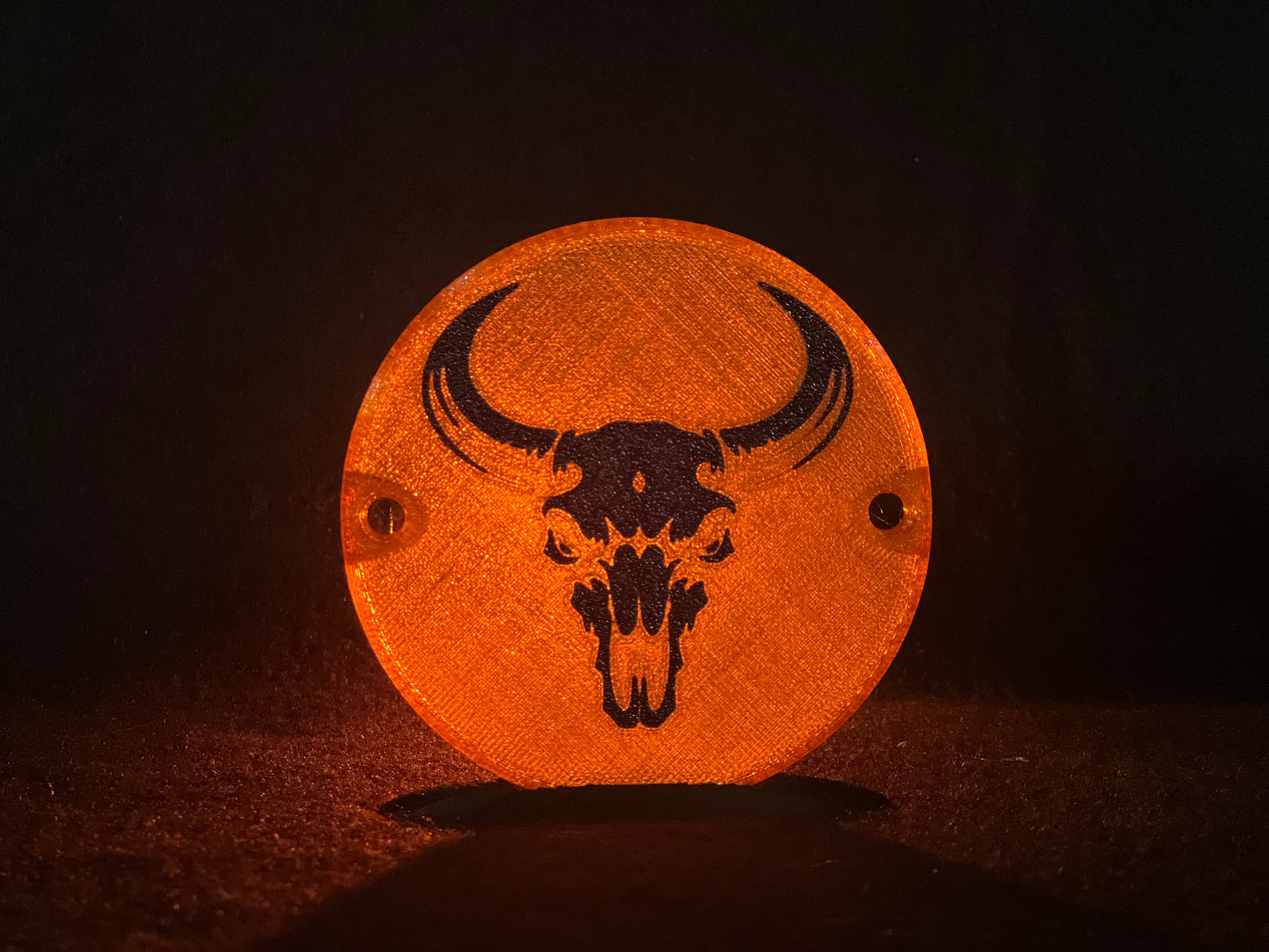 "Bull Skull" Flat Style Lens/Turn Signal Covers