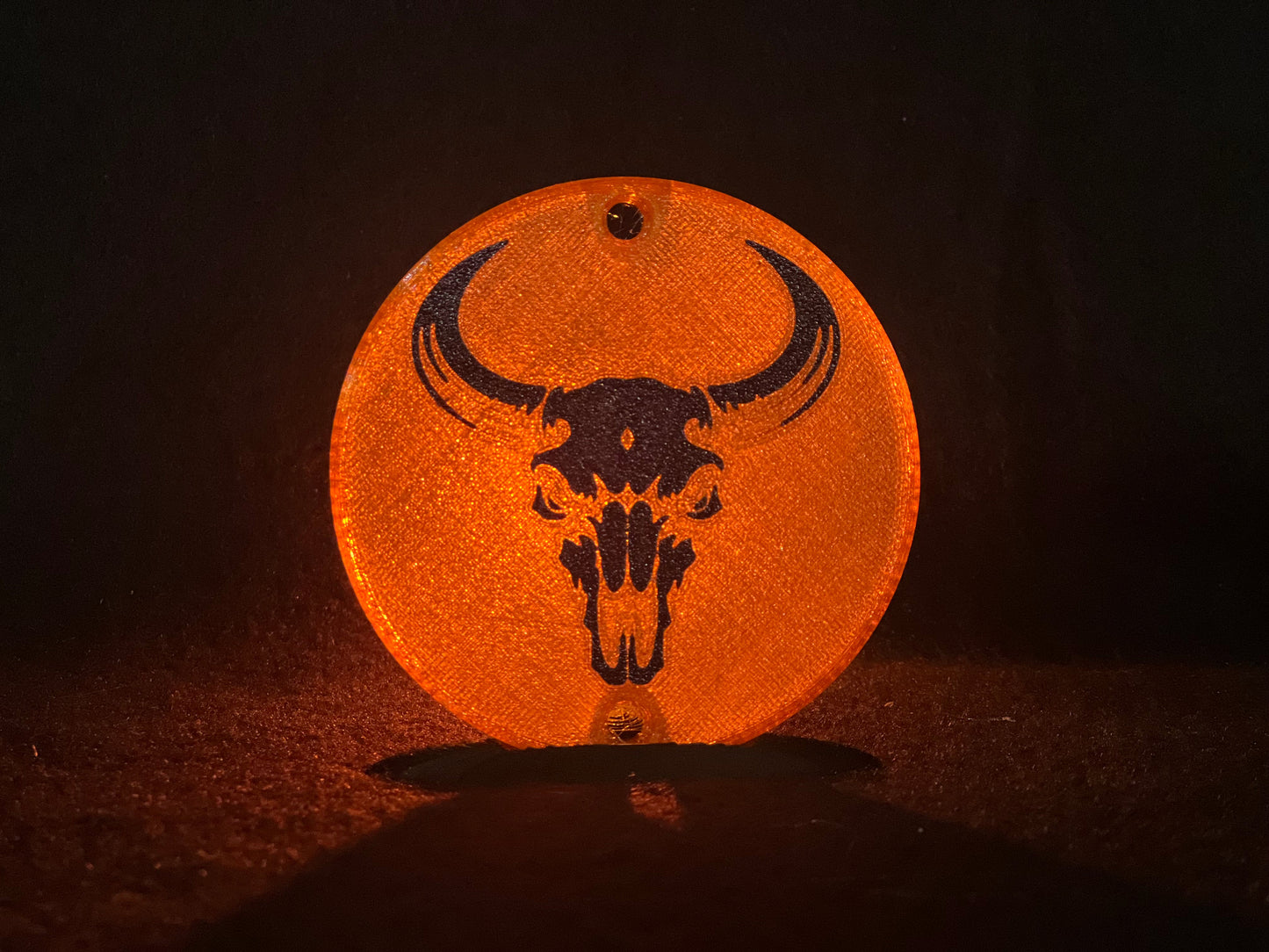 "Bull Skull" Flat Style Lens/Turn Signal Covers