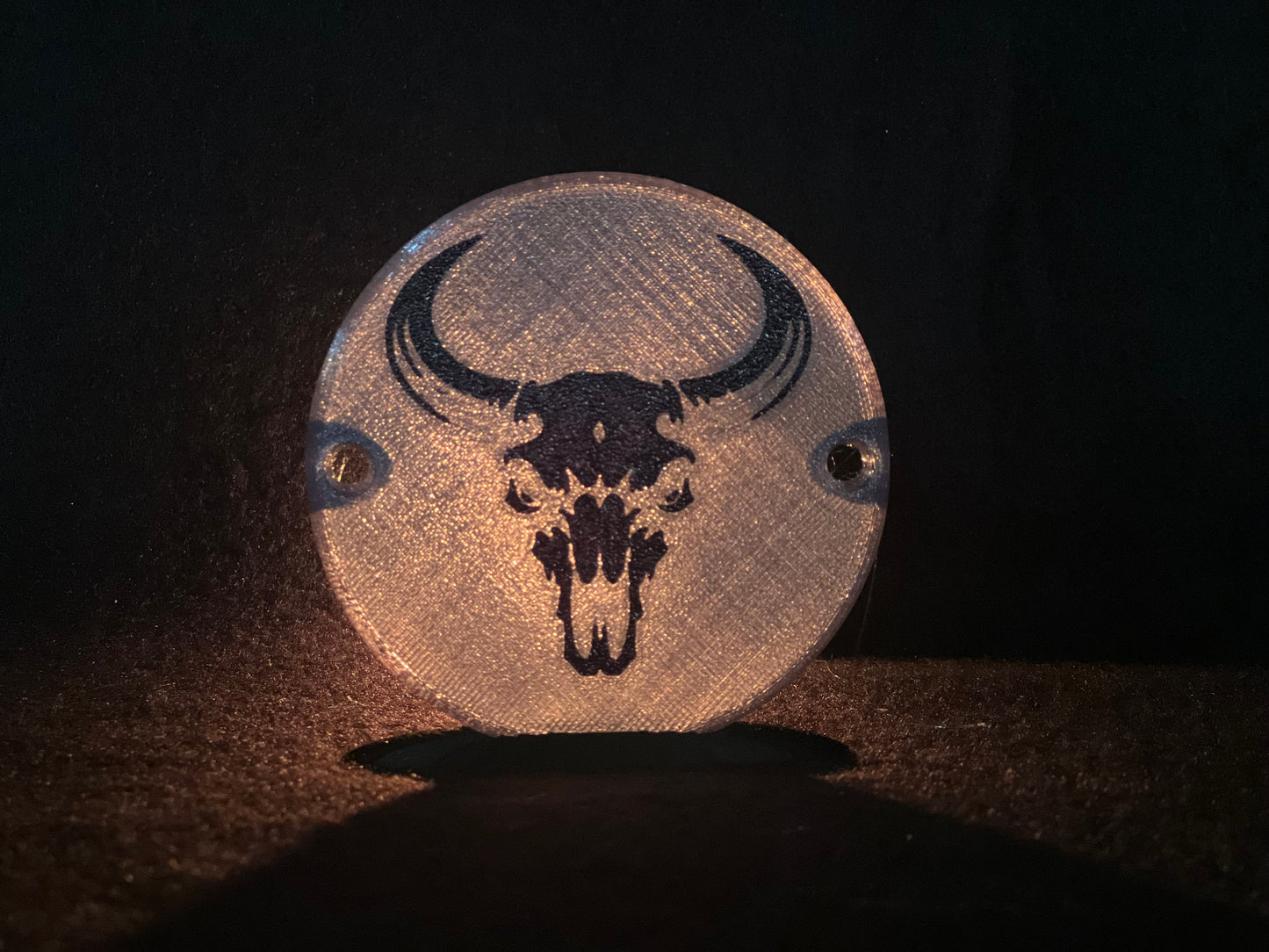 "Bull Skull" Flat Style Lens/Turn Signal Covers