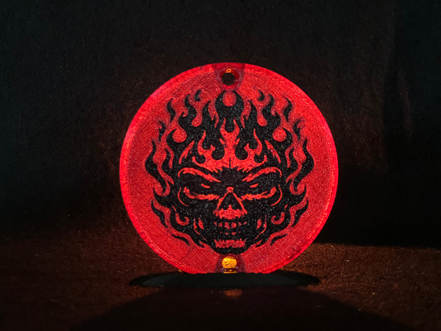 "Flaming Skull" Flat Style Lens/Turn Signal Covers