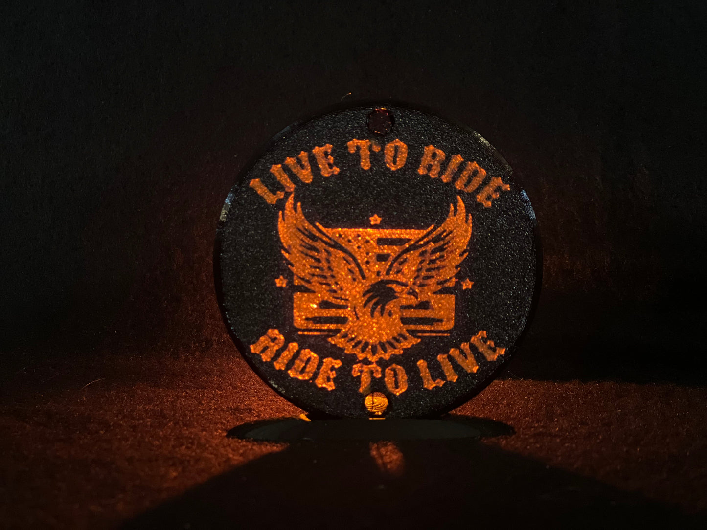 "Live to Ride" Flat Style Lens/Turn Signal Covers