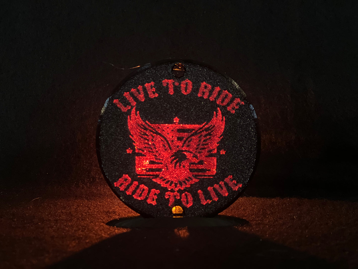 "Live to Ride" Flat Style Lens/Turn Signal Covers