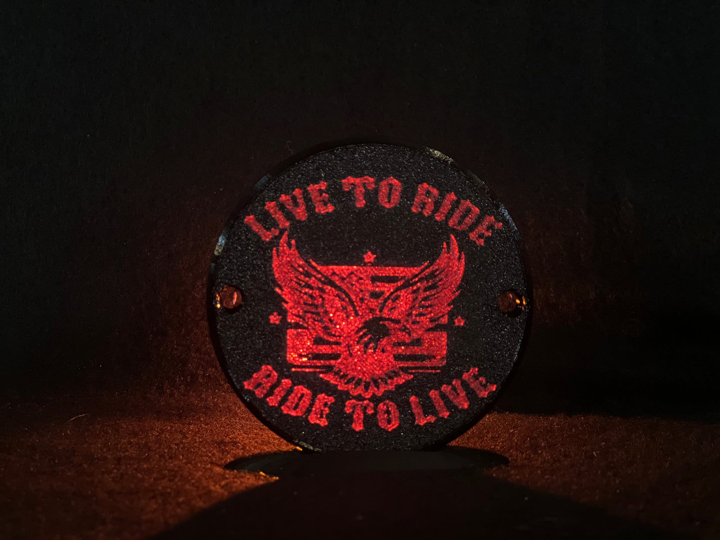 "Live to Ride" Flat Style Lens/Turn Signal Covers