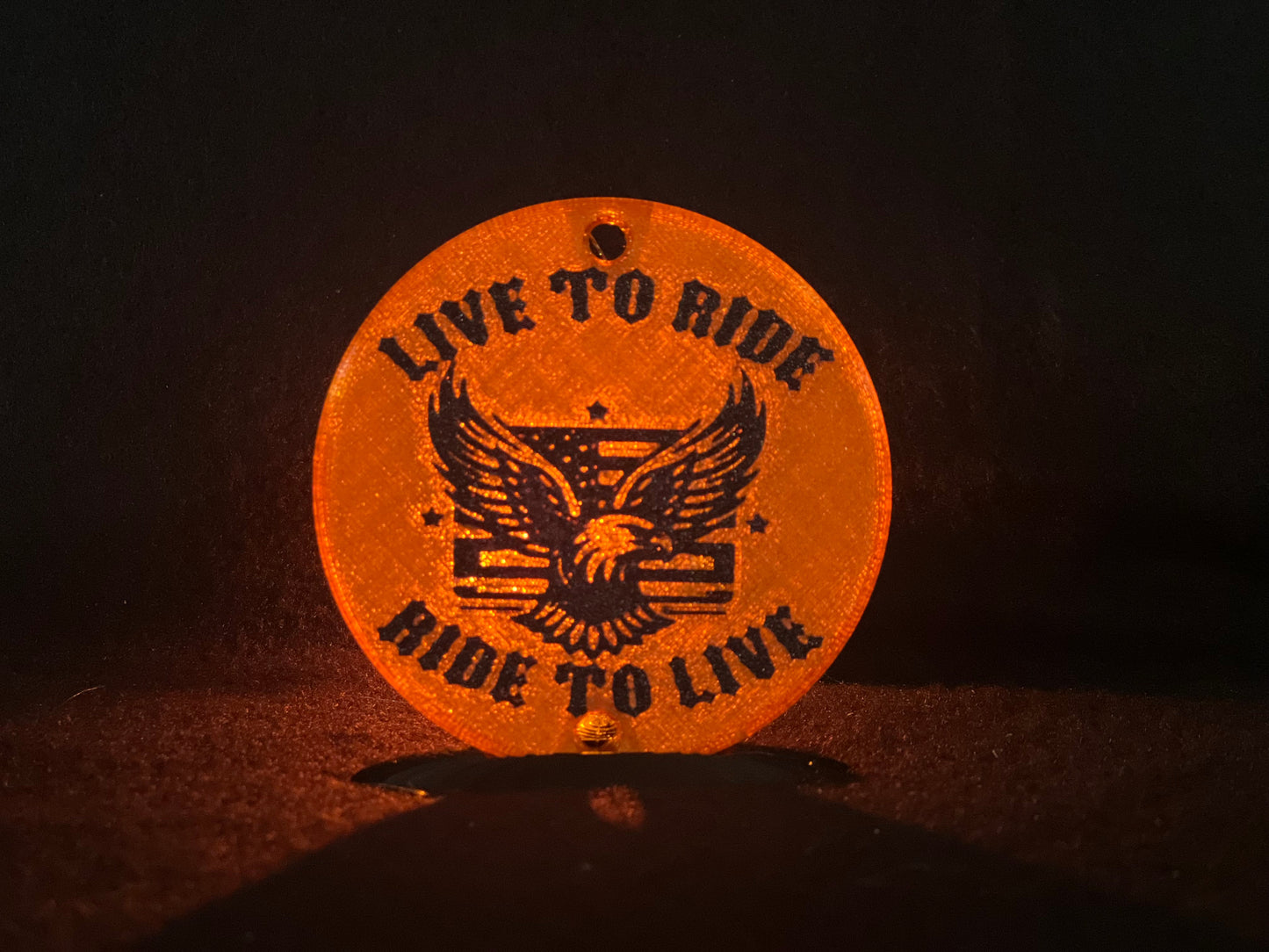 "Live to Ride" Flat Style Lens/Turn Signal Covers