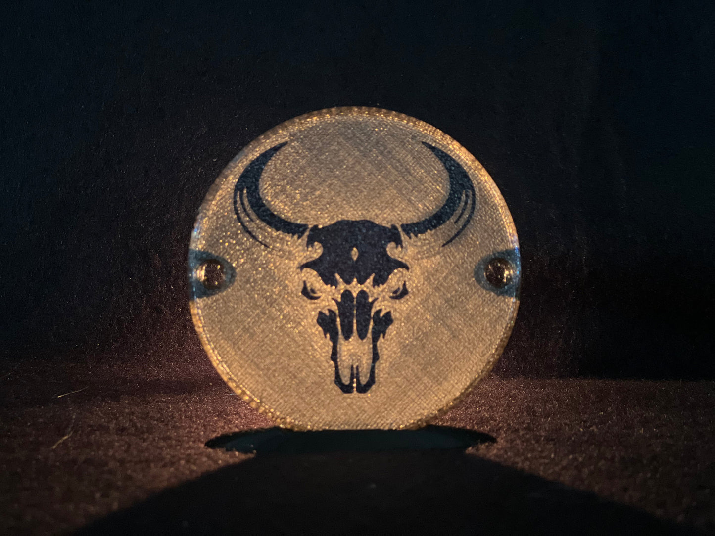 "Bull Skull" Flat Style Lens/Turn Signal Covers