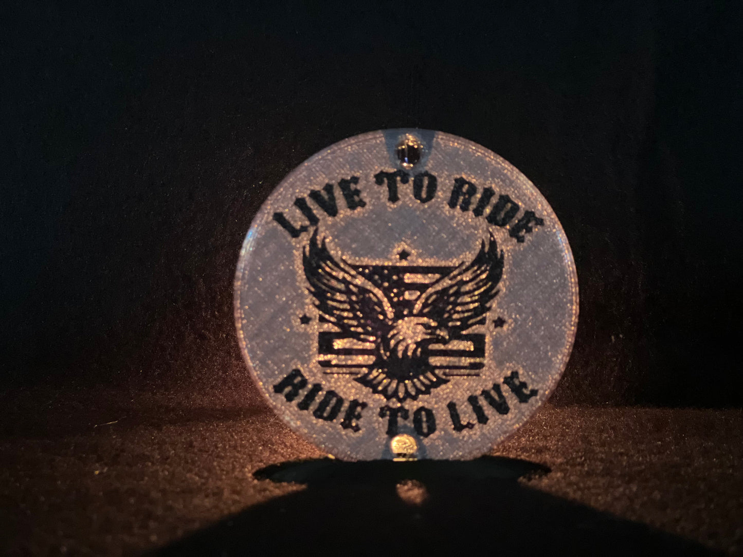 "Live to Ride" Flat Style Lens/Turn Signal Covers