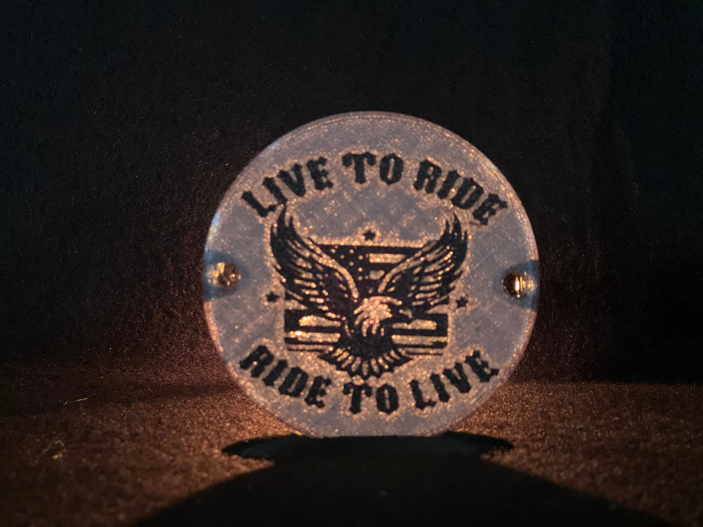 "Live to Ride" Flat Style Lens/Turn Signal Covers