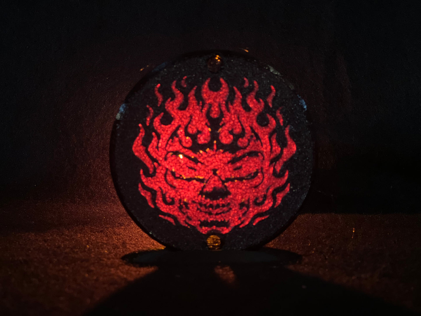 "Flaming Skull" Flat Style Lens/Turn Signal Covers