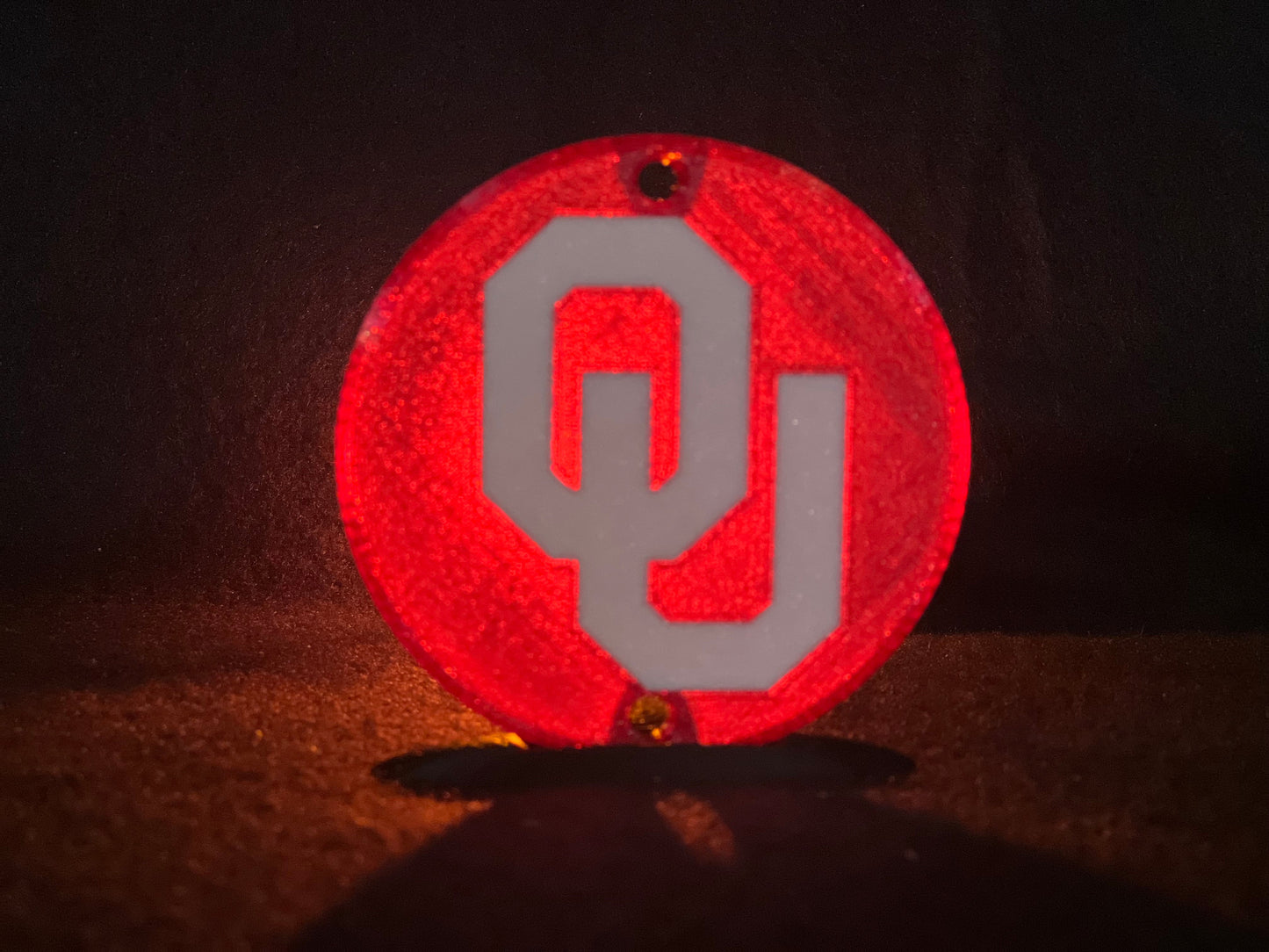 "Oklahoma" College Team Lens/Turn Signal Covers