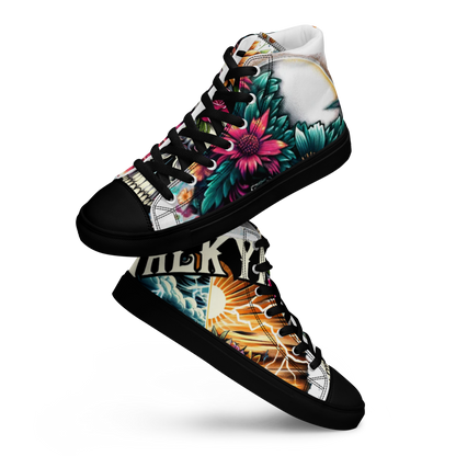 Bare Knuckle Biker Women’s high top canvas shoes